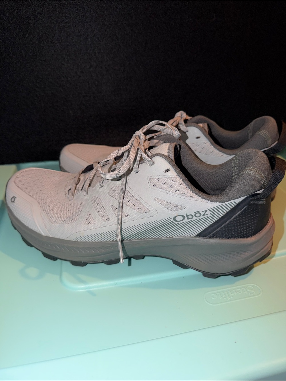 Oboz Men's Grey Trail Running Sneakers